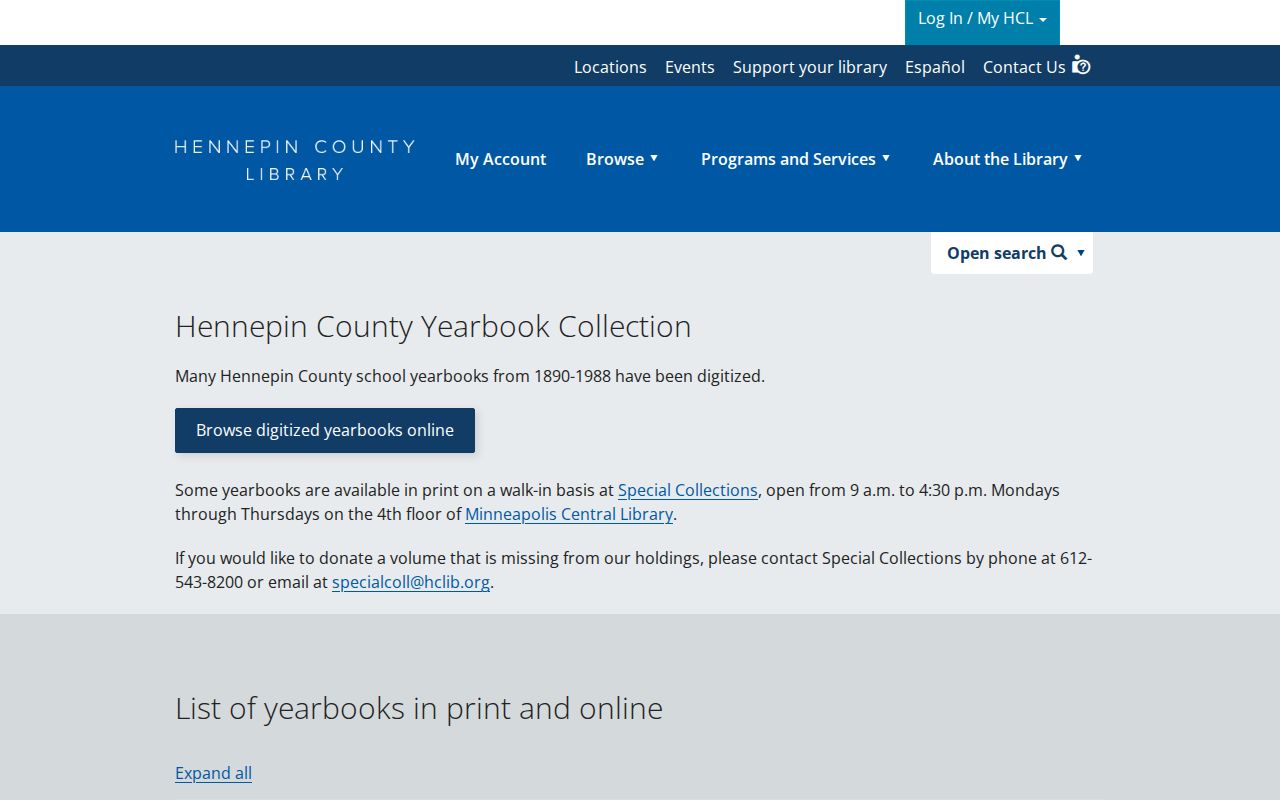 New Hope previous residents Cooper High School yearbook collection