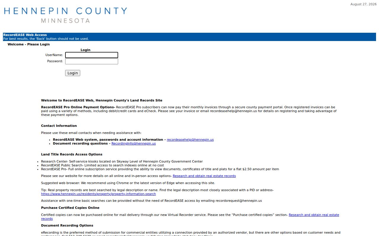 New Hope street directory Hennepin deed index sample
