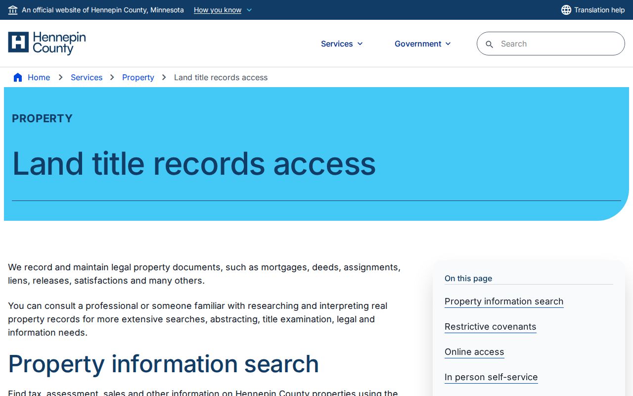 New Hope previous residents Property Watch recorder research page